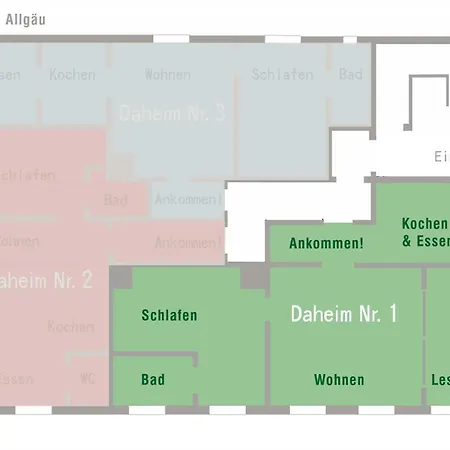 Apartment Daheim Nr 1 - Suedwesterhaus Allgaeu *