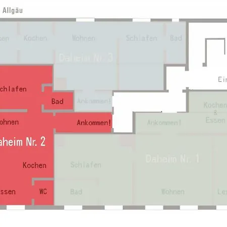 Apartment Daheim Nr 1 - Südwesterhaus Allgäu *